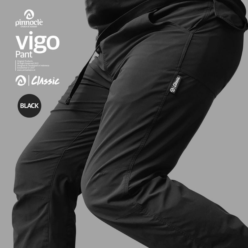 Jual Pinnacle Vigo Classic Pant Black Shopee Indonesia