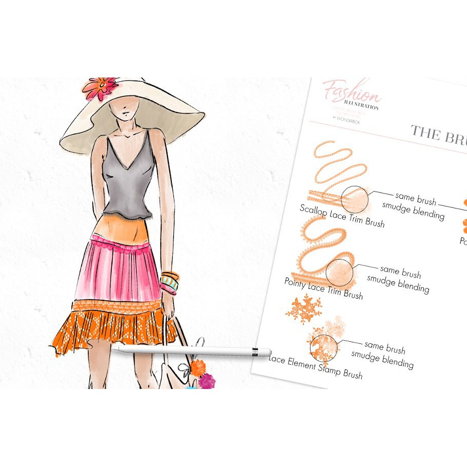 Procreate Brush - Procreate Fashion Illustration Set