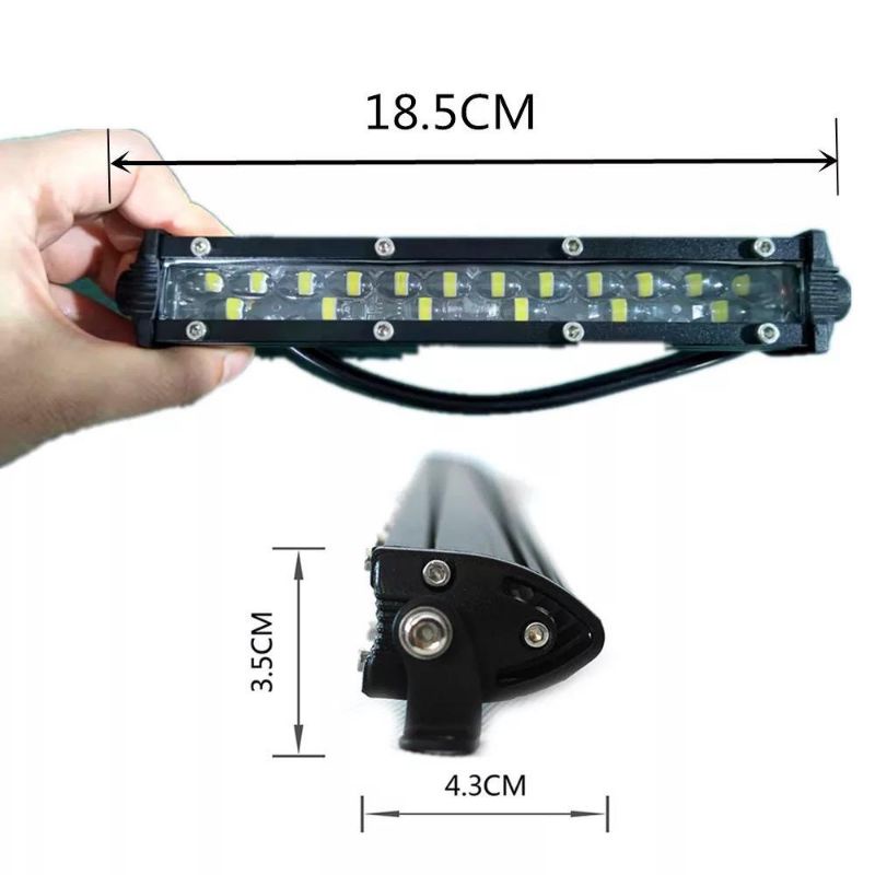 lampu sorot tembak 12 - 24 volt 18 led 7D