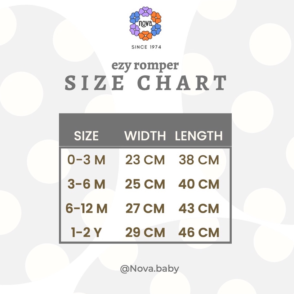 Nova Ezy Romper Motif - Jumper Pendek Bayi dan Anak SNI