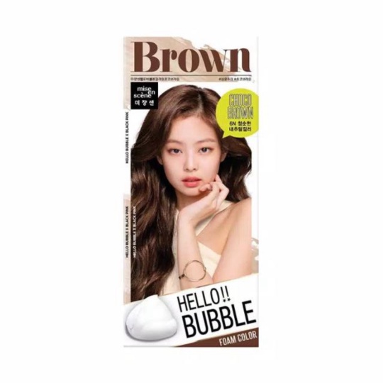 Unik Mise en scene Hello Bubble Dye Hair Coloring 13 Colors - 6N choco brown Limited