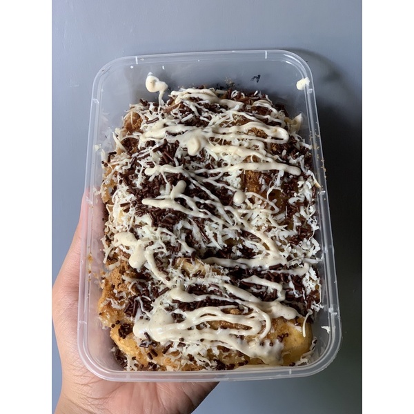 

Pisang Crispy Toping Lumer Rasa Coklat