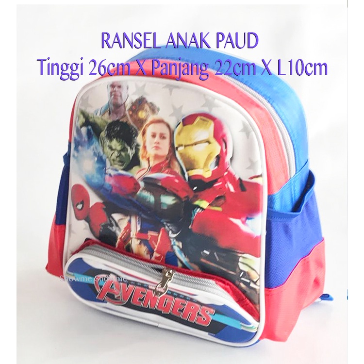 Showme Tas Ransel Anak Sekolah PAUD -TK Karakter AVENGERS