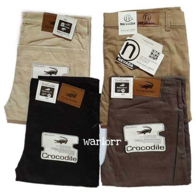 CELANA CHINO Panjang pria Slimfit KERJAHARIAN Santai Casual Formal Hitam Abu Cream Mocca Size 27-38