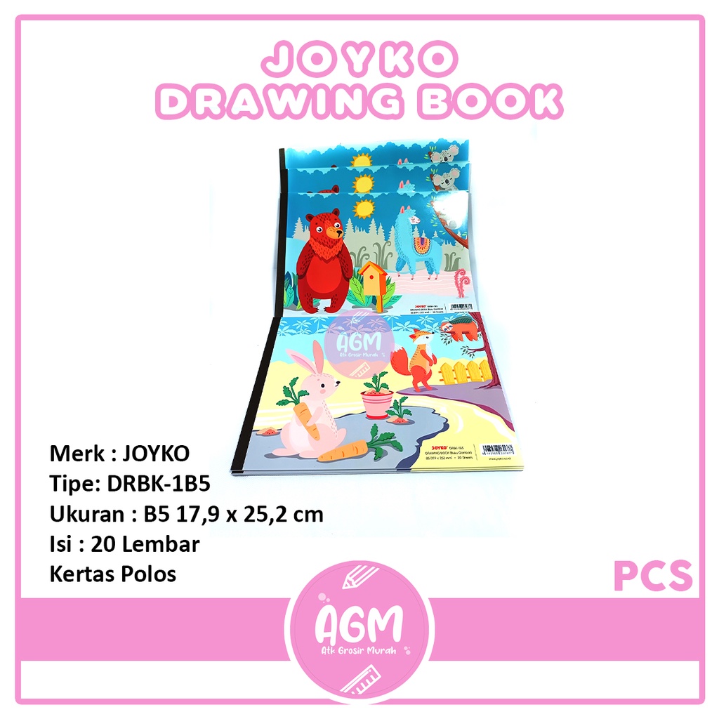 

Buku Gambar JOYKO DRBK - 1B5 Ukuran B5 Cover Hewan Per 1 Buku