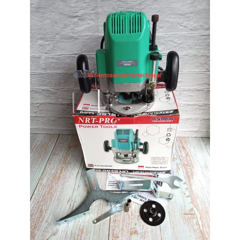 NRT PRO 3612 HD Router Trimmer Profil Kayu Besar 2 Tangan