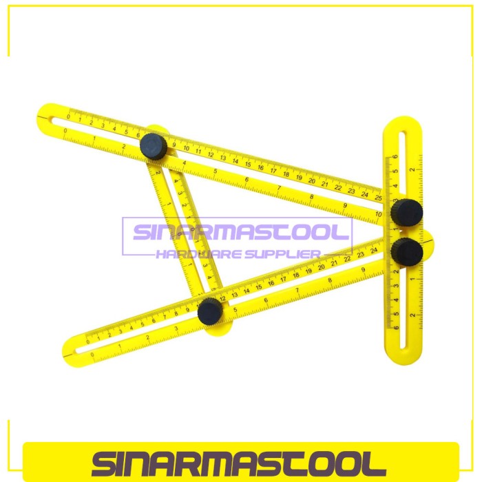 

Penggaris Siku Lipat Ukur Pengatur Sudut -4 Sudut PVC