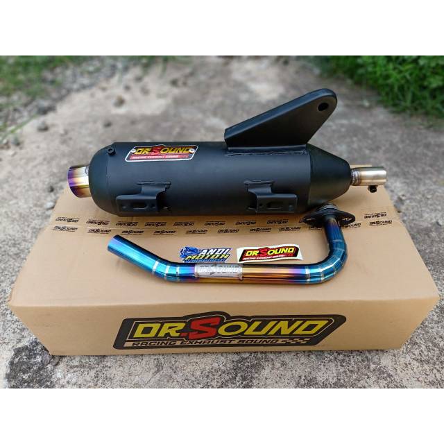 Knalpot dr.sound mber rainbow type vario carbu - vario 110