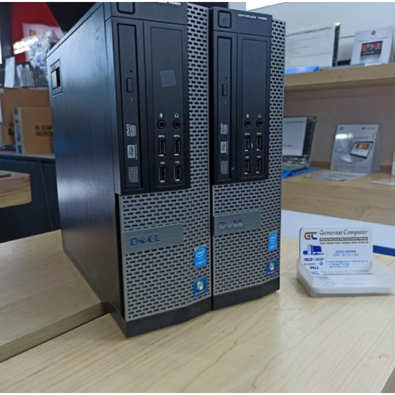 Pc Dell optiplex 9020 dan 3020 sff core i5 4570 ram 8gb ssd 512Gb dvd bergaransi