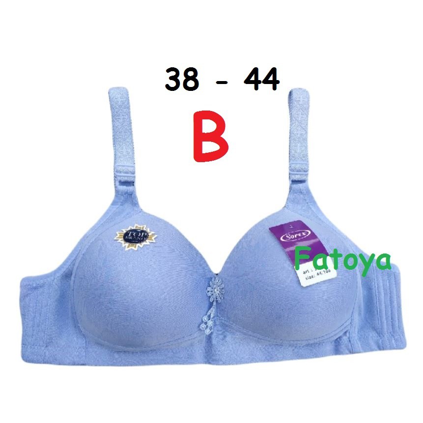 Salju_Fashion/ SOREX Bra Big Cup Besar Busa Tipis Tanpa Kawat