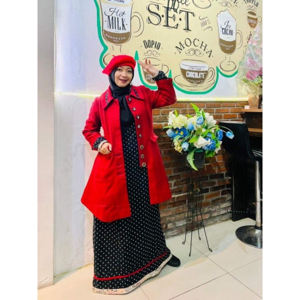 TUNEECA SECOND ISTIMEWA ORIGINAL GAMIS LENGAN PANJANG MUSLIM// tuneeca preloved