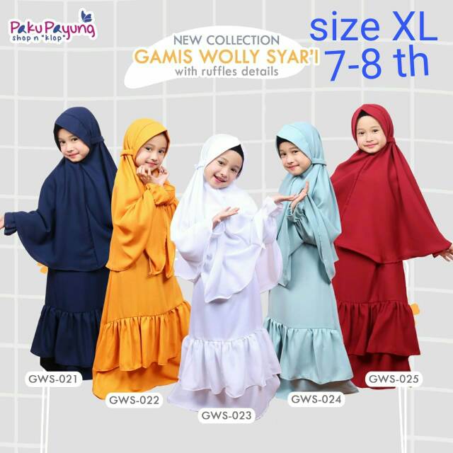 gamis anak paku payung