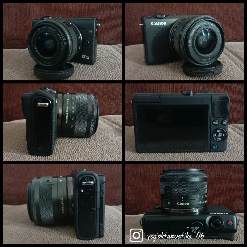 Canon EOS M 100 lensa kit 16-50mm