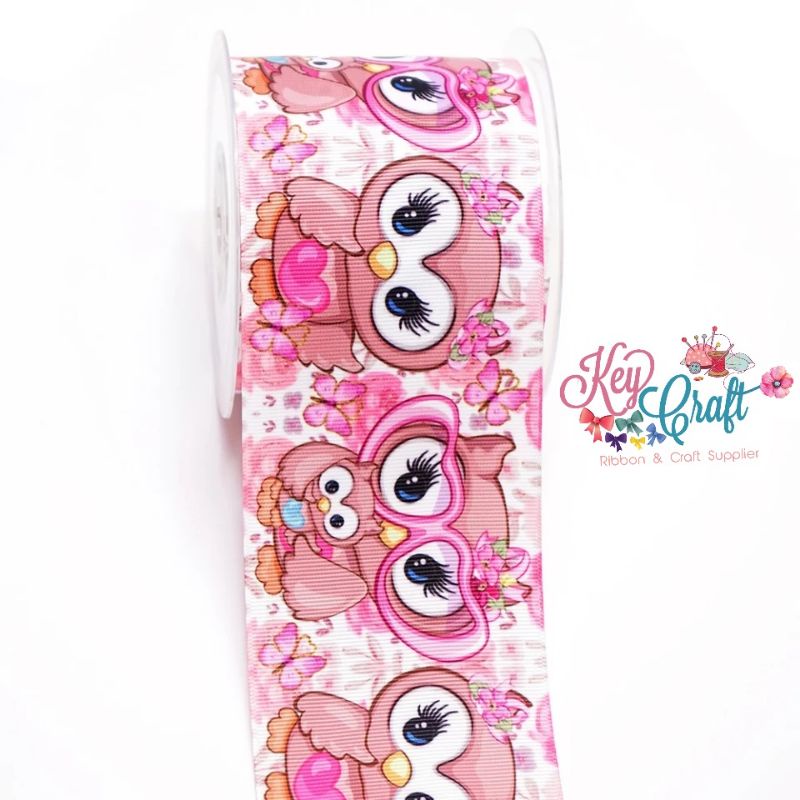 

Pita Grossgrain 3,8cm motif Owl