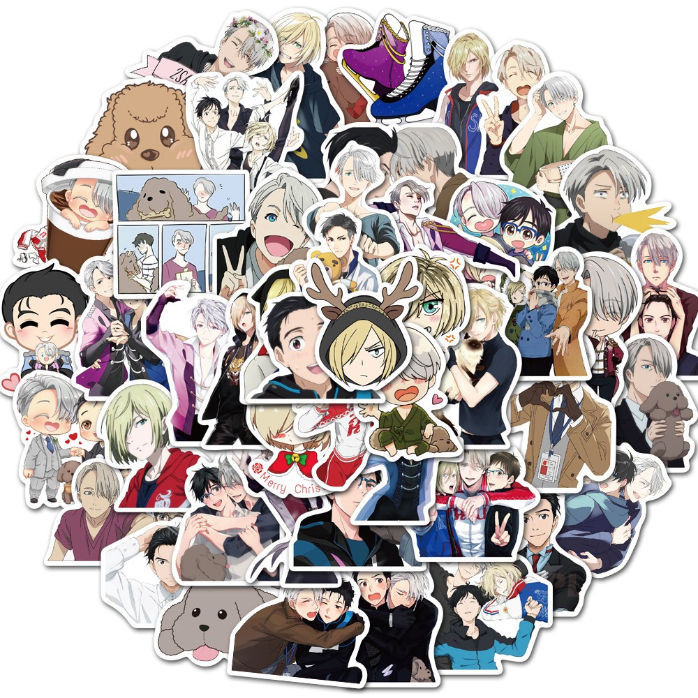 YI001 – Sticker / Stiker Anime Jepang Yuri on Ice