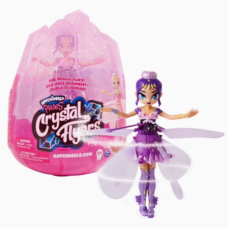 Hatchimals Pixies Crystal Flyers Purple Magical Flying Pixie Toy