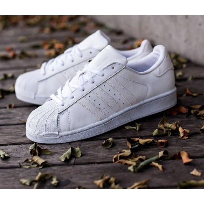adidas superstar full white