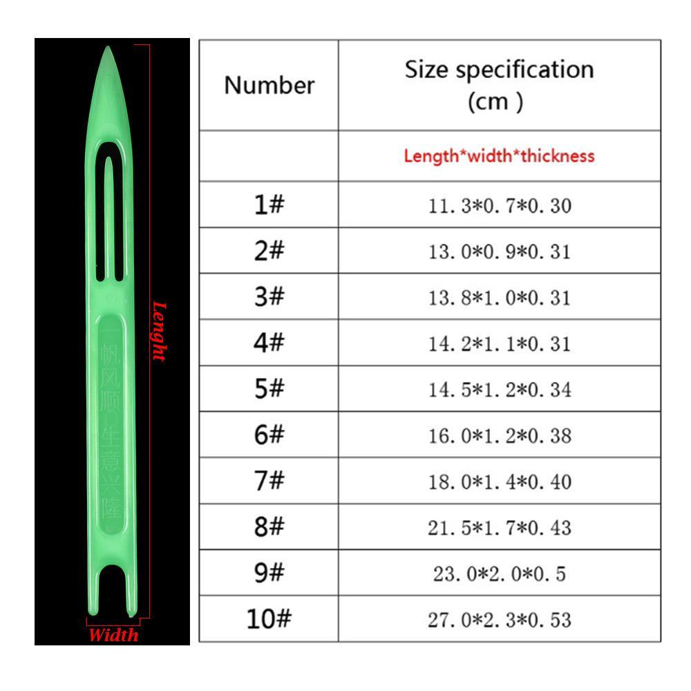 Chookyy 8/10Pcs Warna Random Tenun Jaring Ikan Jarum Tahan Karat Tahan Lama Aksesoris Alat Line Shuttles
