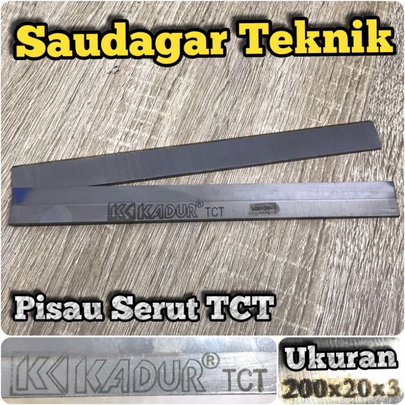 Pisau Serut TCT Planer Blade Kadur 200 X 20 x 3 mm