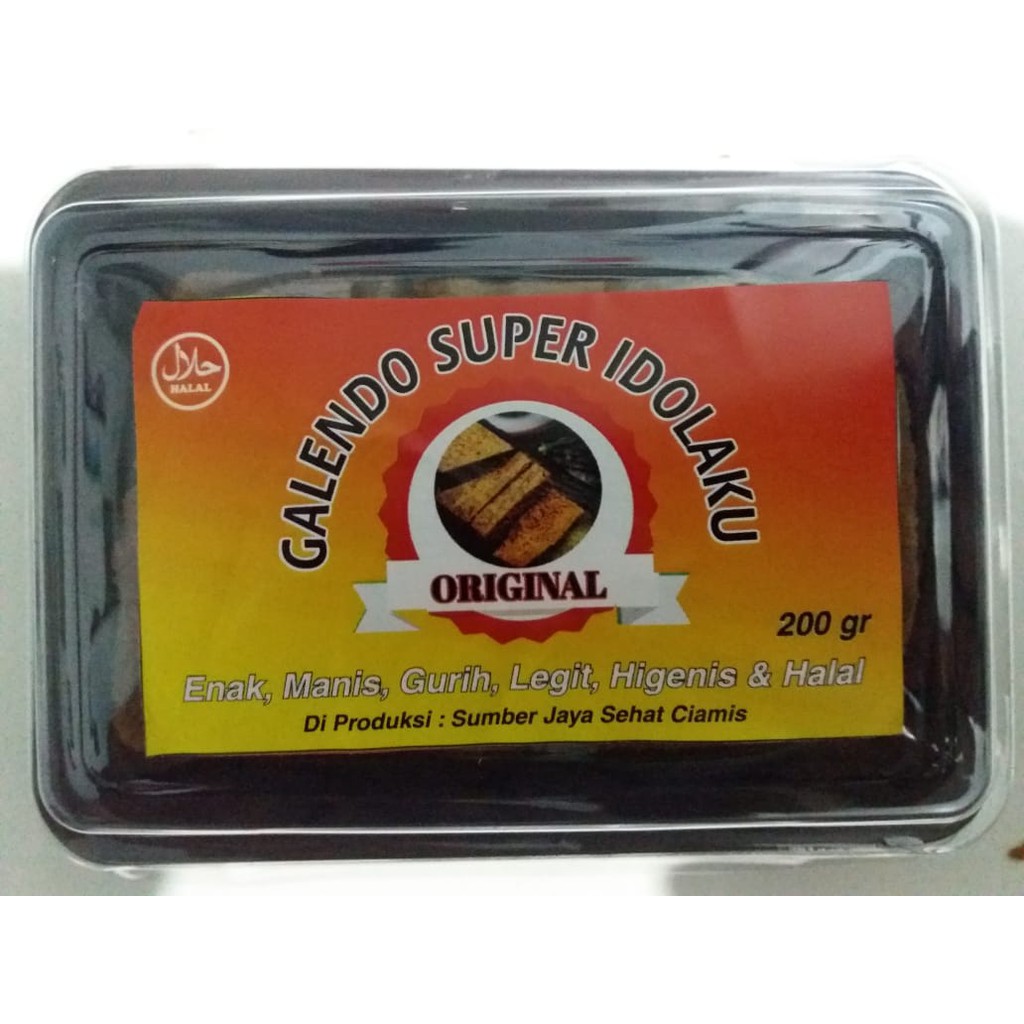 

Blondo Galendo kemasan Dus Padat rasa original 200gr kuliner jadul seperti coklat