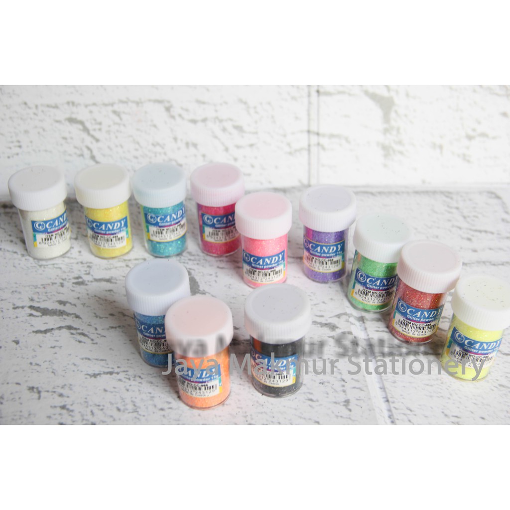 Bubuk Glitter CANDY set 12 warna