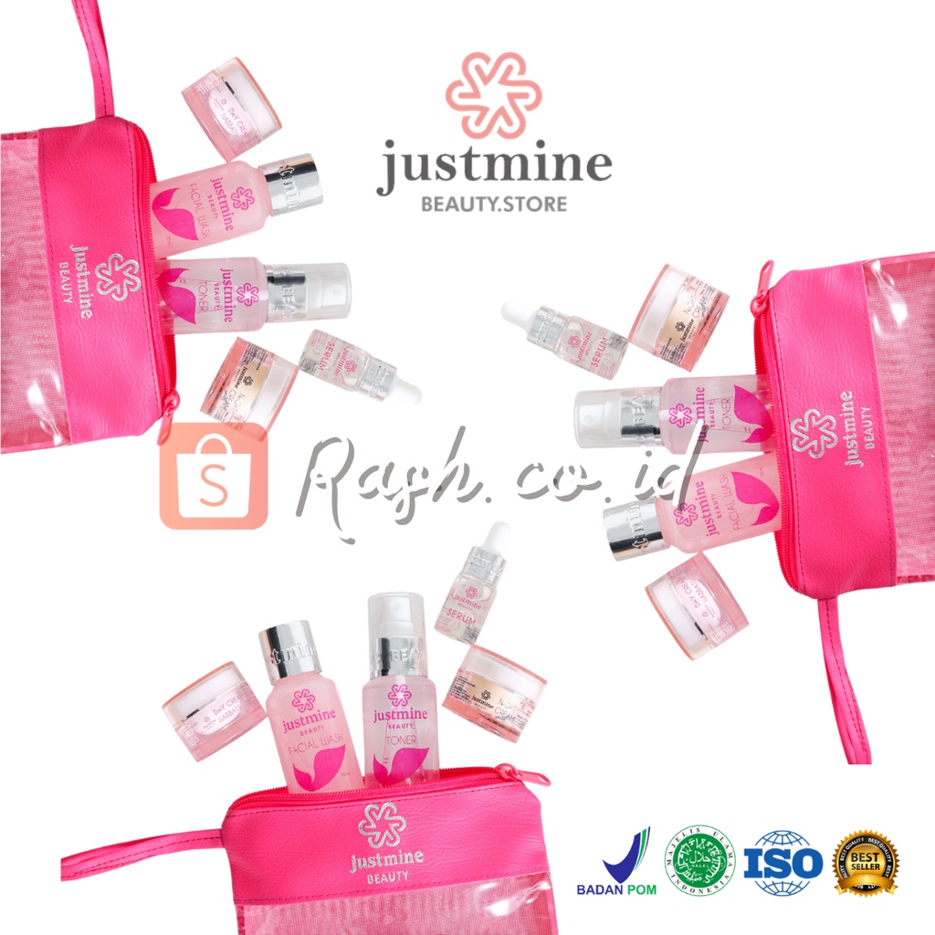 Justmine Beauty Paket Reseller Skincare Glowing Cream Wajah