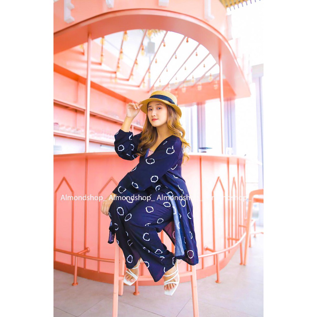 Kimono Set / Piyama Set Kimono / Daily Set / One Set Rayon / Baju Tidur Kimono Wanita