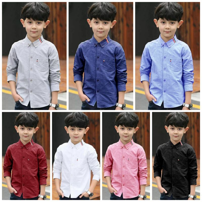 Baju Kemeja pakaian anak laki-laki USSEL kids 4-6 tahun (katun) ZP