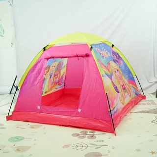 Tenda Anak Bermain Camping Indoor Outdoor - Motif Spiderman &amp; Barbie - Tenda anak Motif Sppiderman - Tenda anak motif Barbie - Tenda Anak Karakter