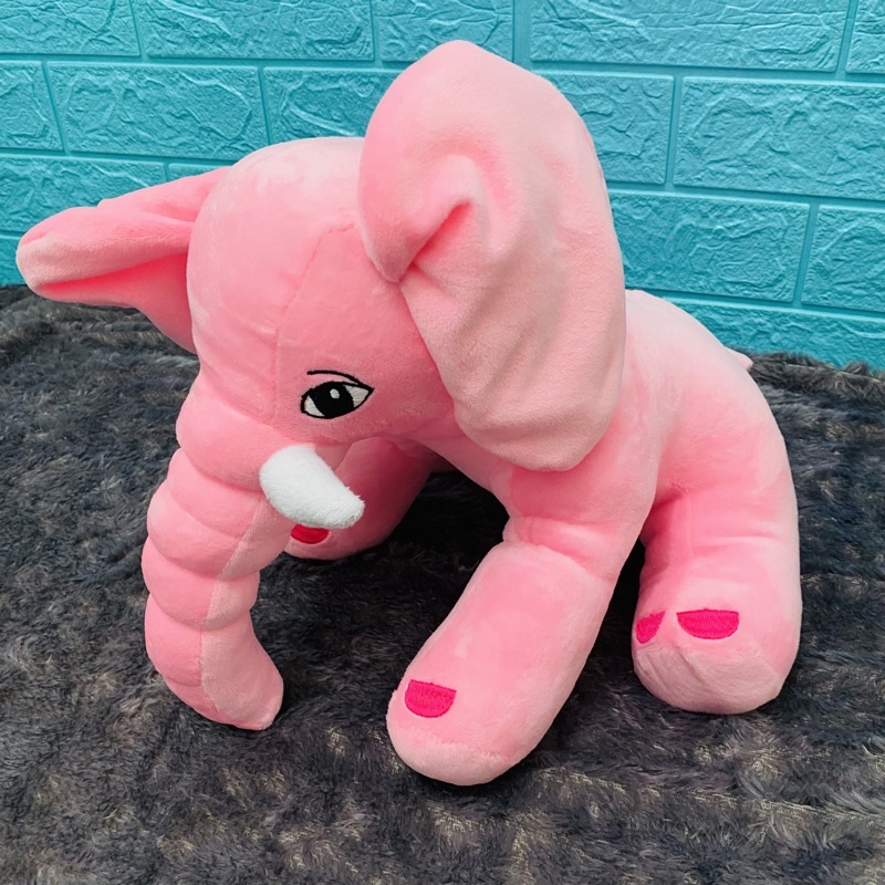 Boneka Gajah New Design Terbaru Ukuran M bisa COD Berbahan Halus Dan Lembut