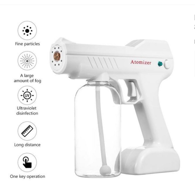 ATOMIZER UV Sprayer genggam Nano Spray Gun UV Disinfectant Sprayer