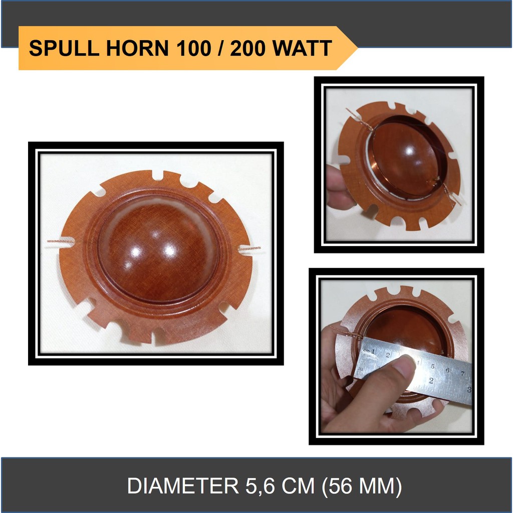 Spull Horn TOA 100 200 Watt 5,6 cm 56 mm Spul speaker Sirine, Spool Diaphragm Membran Senken Landun