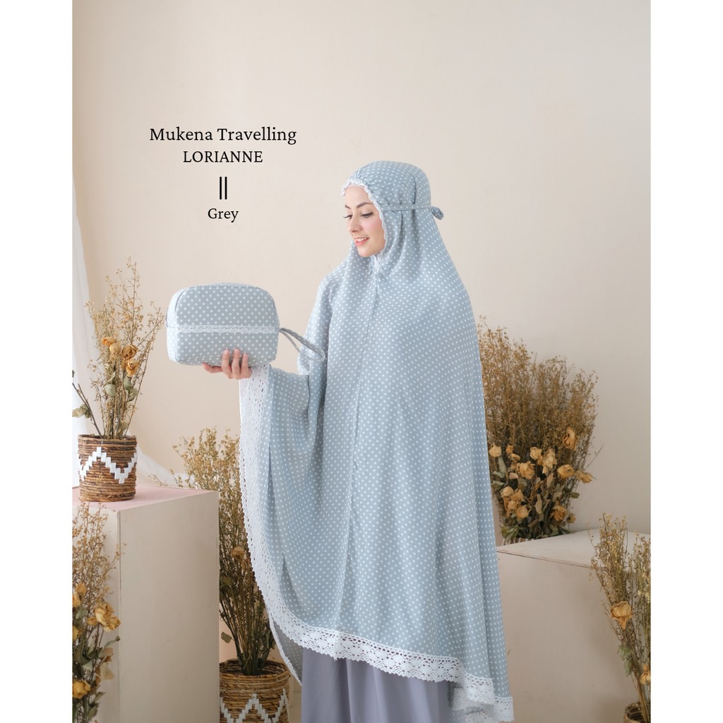 MUKENA TRAVELLING DEWASA MOTIF LORIANNE