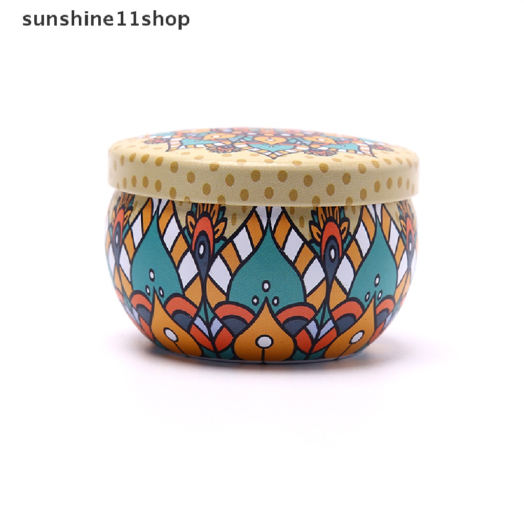 Sho Kotak Tempat Menyimpan Permen &amp; Teh Desain Floral Gaya Retro