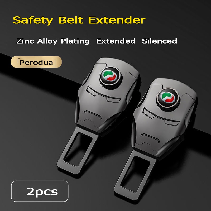 1 / 2pcs Gesper Extension Sabuk Pengaman Mobil Dual Fungsi Dengan Suara Untuk Viva Bezza Axia Ativa Aruz Alza Myvi