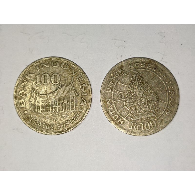 Koin Kuno 100 rupiah tahun 1978