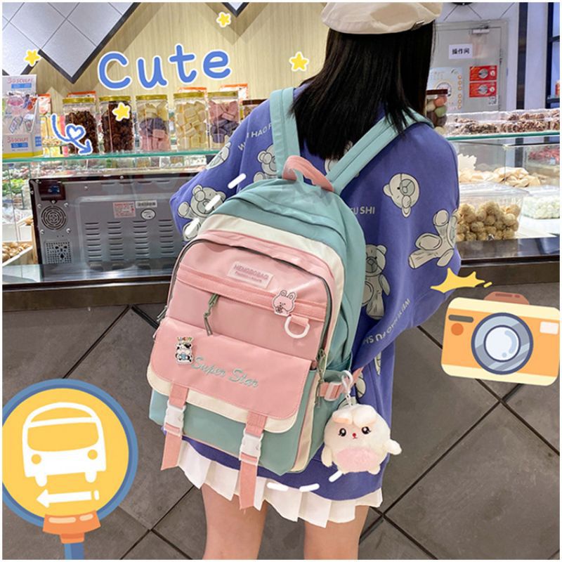 ETALASE K/TAS RANSEL IMPORT ANAK/TAS KOREA/TAS ANAK MODEL KOREA IMPORT/TAS SEKOLAH/TAS KULIAH/TAS KOREA BONEKA/TAS KOREA FREE PIN LUCU DAN GANTUNGAN BONEKA/TAS RANSEL ANAK CEWEK IMPORT KOREA/TAS SEKOLAH IMPORT TERBARU MODEL KOREA STYLE/TAS KOREA MURAH SD