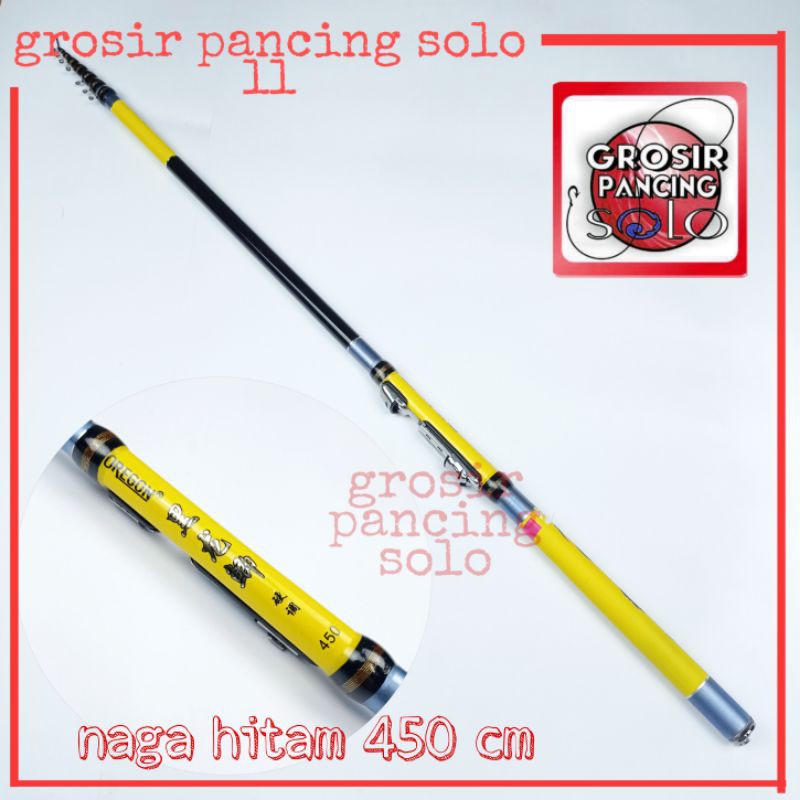 joran tegek karbon medium Oregon naga hitam 360 450 540 630 cm