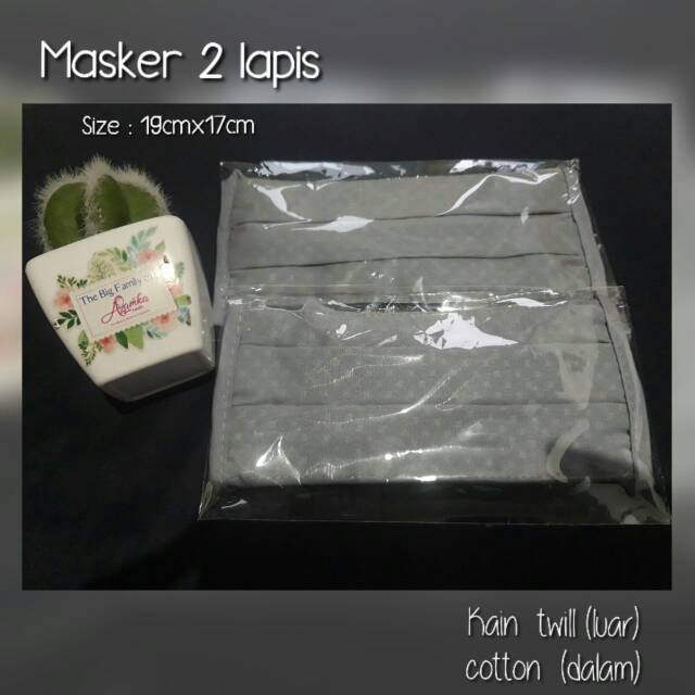 Masker Kain 2 lapis