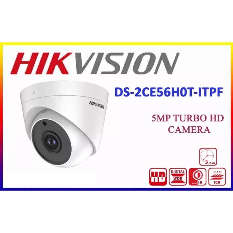 KAMERA Camera CCTV Hikvision 5MP 5 MP DS-2CE56H0T-ITPF Indoor HD Infrared