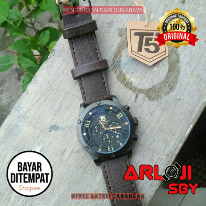 Jam Tangan Pria T5 H3476 Original Tahan Air