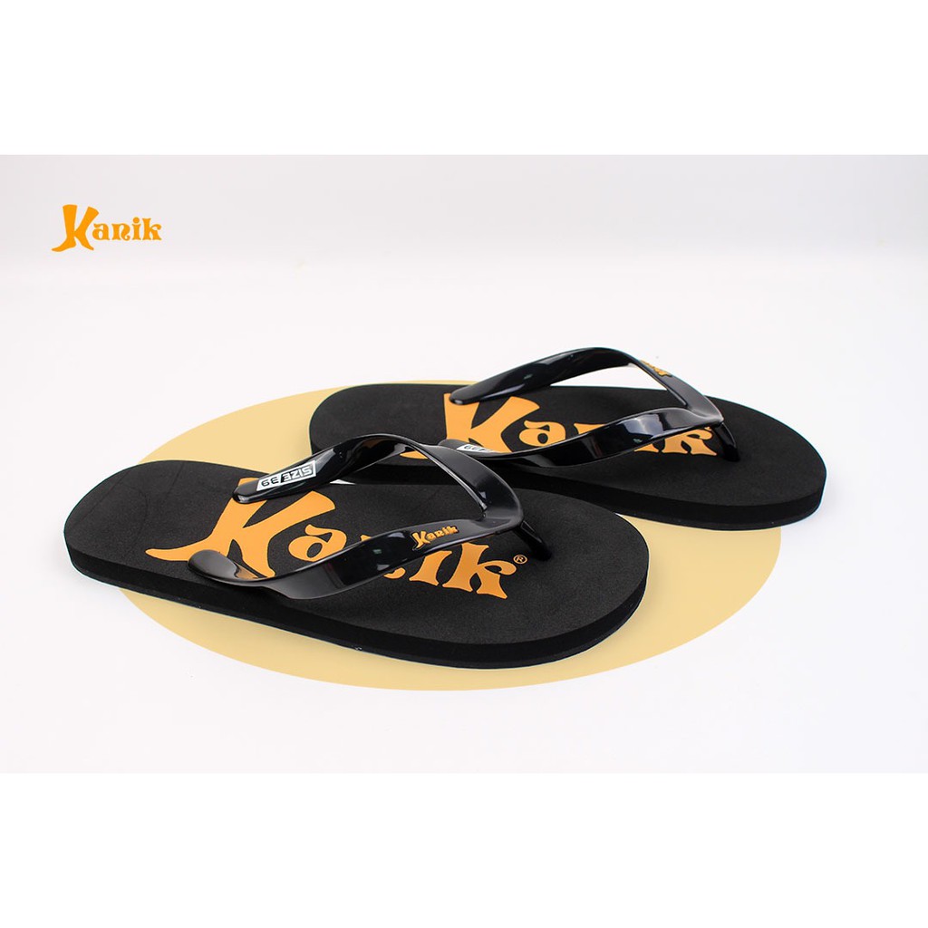 KANIK - Sandal Jepit Pria Kanik Original Warna Hitam