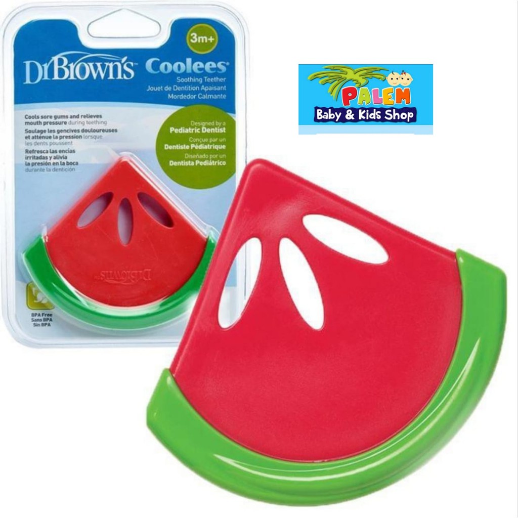 DR Brown Teether watermelon/Gigitan baby semangka 3+ silicone