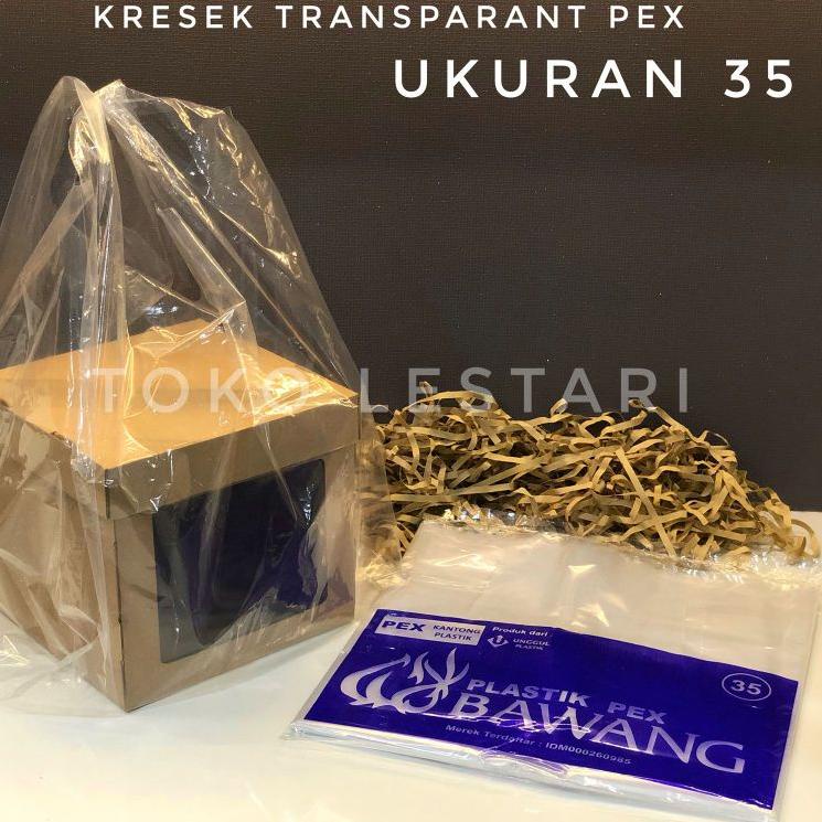 Tas Kantong Kresek Plastik Bening PEX Transparan Bawang uk 35