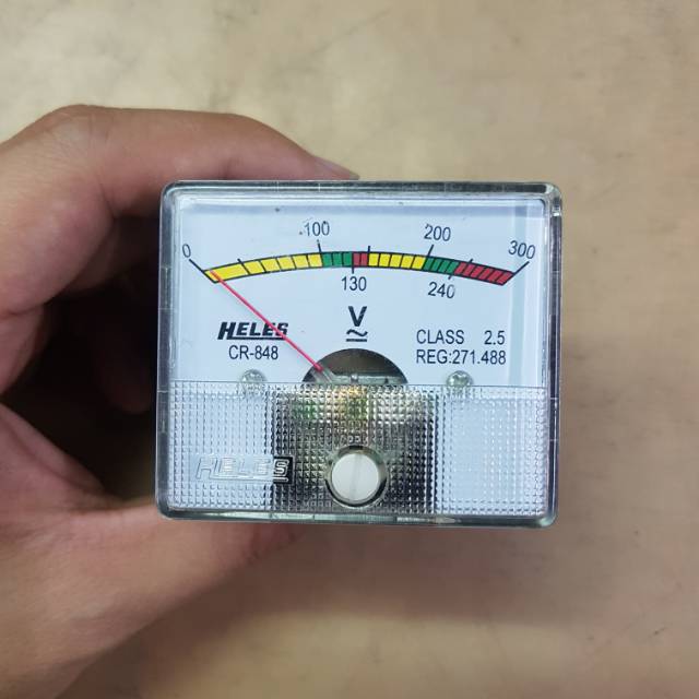 HELES VOLT METER COLOK + STEKER 300V CR-848 / CR848