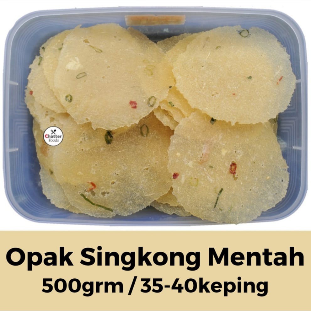 

Opak Singkong Mentah 500gr 35-40 keping / Opak Mentah