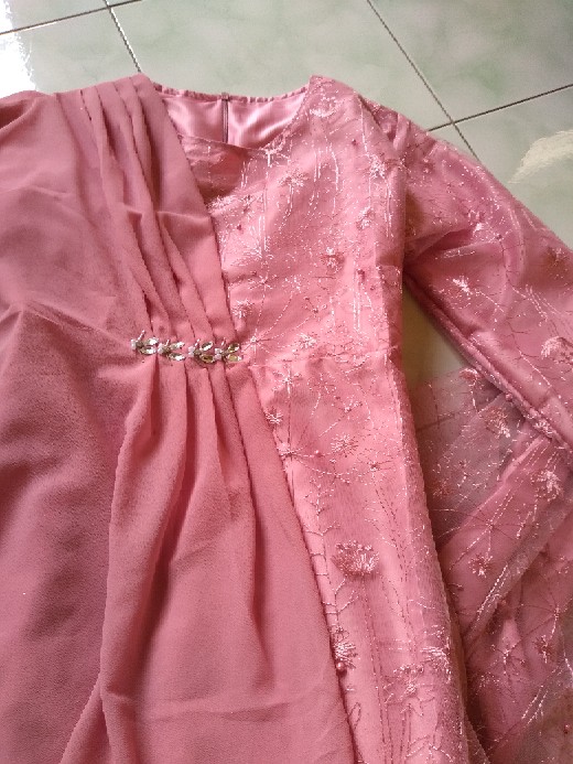 (promo) Nayaka Batik - Maxi Dress Syakila Mutiara | Gamis Brukat | Baju Lebaran | Maxi Farasya #2