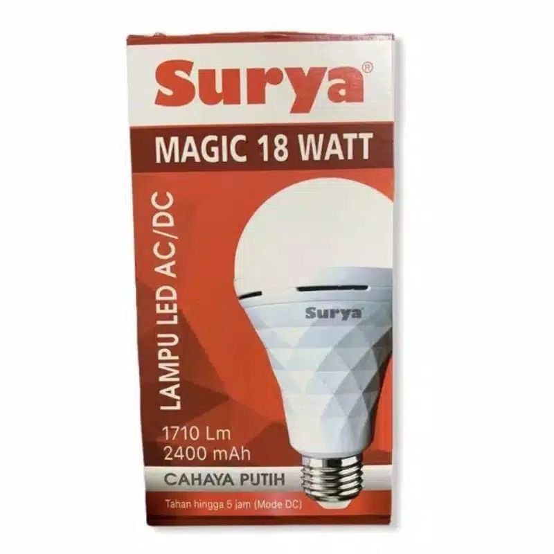 Lampu Emergency Bolam Surya Magic 9 Watt / 12 Watt / 18 Watt Murah Bagus