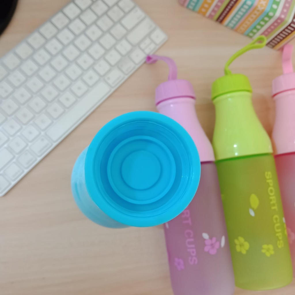 BOTOL AIR MINUM SPORT CUPS CANDY BPA FREE TALI 550 ML / BOTOL SODA - Cups Bottle