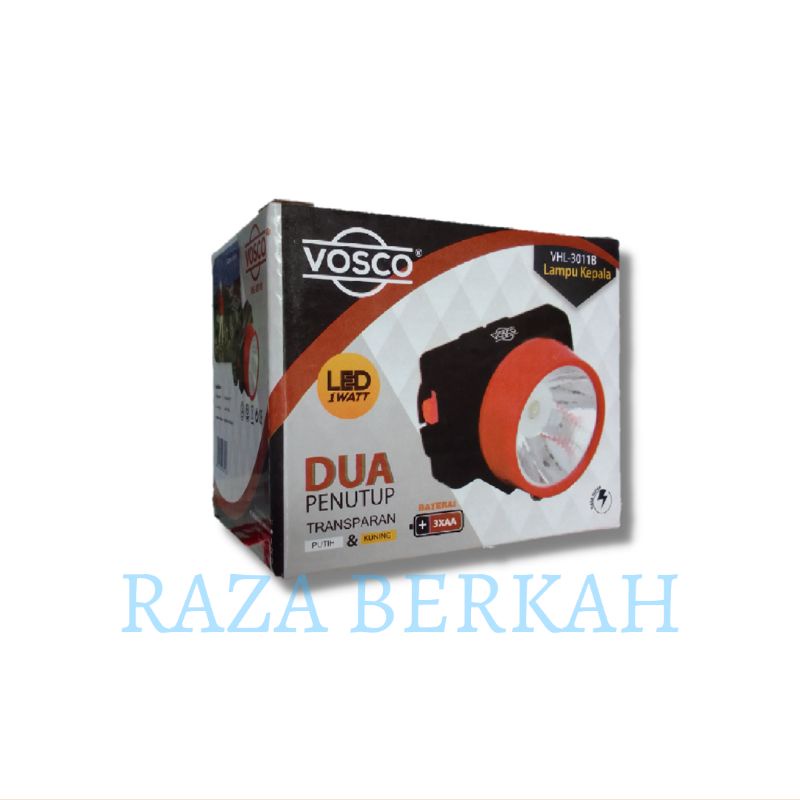 Senter Kepala Vosco Baterai AA2 3pcs